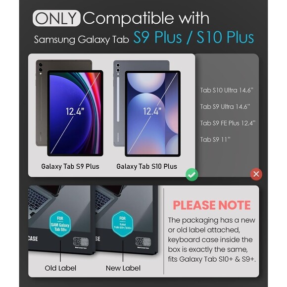 Nillkin Keyboard Case for Samsung Galaxy Tab, 7 Color - Read for Models - Picture 2 of 4